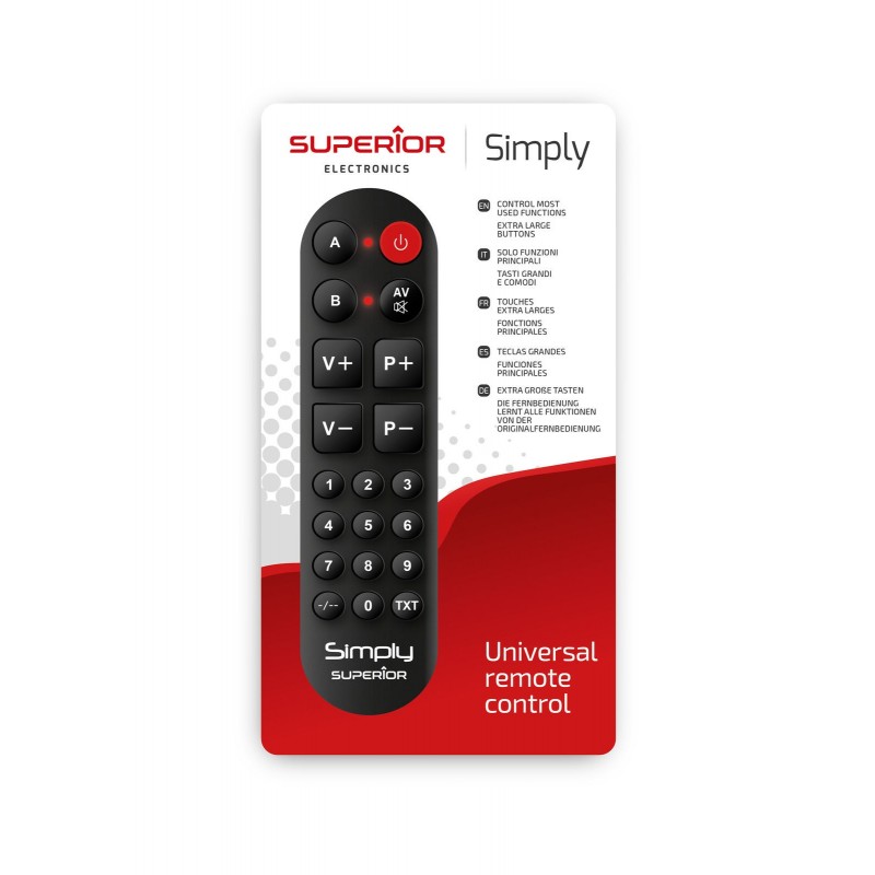 The Universal Remote Control Big Button Replacement, Visually Impai...