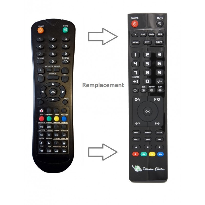 Code Télécommande Universelle Pour Tv Continental Edison